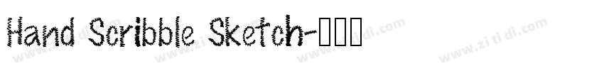 Hand Scribble Sketch字体转换